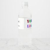 Zakelijke Logo Tekst Promotie Waterfles Label Waterfles Etiket (Achterkant)
