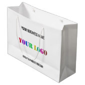 Zakelijke Logo Tekst Promotionele Gift Bag Sjabloo Groot Cadeauzakje (Voorkant Gekanteld)