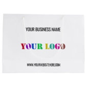 Zakelijke Logo Tekst Promotionele Gift Bag Sjabloo Groot Cadeauzakje (Achterkant)