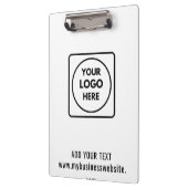 Zakelijke Logo Tekst QR Code Pro klembord (Links)