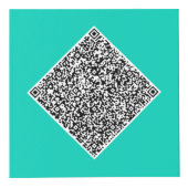 Zakelijke Logo Tekst QR Code Promotie Kubus Voorbe (Rechts)