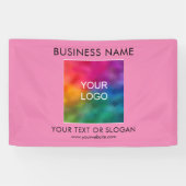 zakelijke Logo tekstkleur Sjabloon Spandoek (Horizontaal)