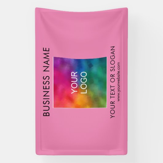 zakelijke Logo tekstkleur Sjabloon Spandoek (Verticaal)