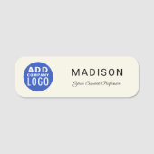 Zakelijke Logo Tradeshow Rep Company Employee Naamplaatje (Voorkant)