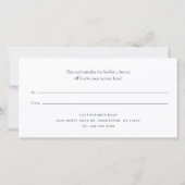 Zakelijke Logo Trendy Iridescent Cadeaubon (Achterkant)