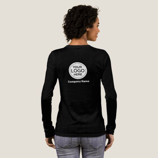 Zakelijke Logo Tri-Blend Shirt (Achterkant)