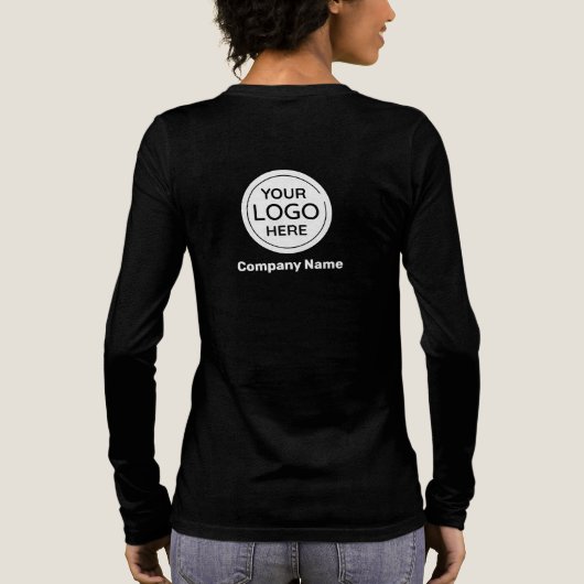 Zakelijke Logo Tri-Blend Shirt (Achterkant)