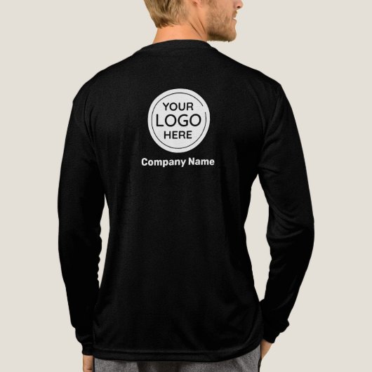 Zakelijke Logo Tri-Blend Shirt (Achterkant volledig)