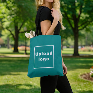 Zakelijke Logo   Turquoise Schoudertas Tote Bag
