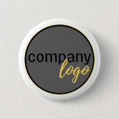 ZAKELIJKE LOGO UNIFORM BEDRIJFSMERK APPAREL RONDE BUTTON 5,7 CM (Voorkant)