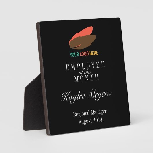 Zakelijke logo van de maandprijs fotoplaat (Voorkant)