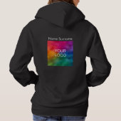 Zakelijke Logo van het bedrijf Dubbele zijdes Basi Hoodie (Achterkant)