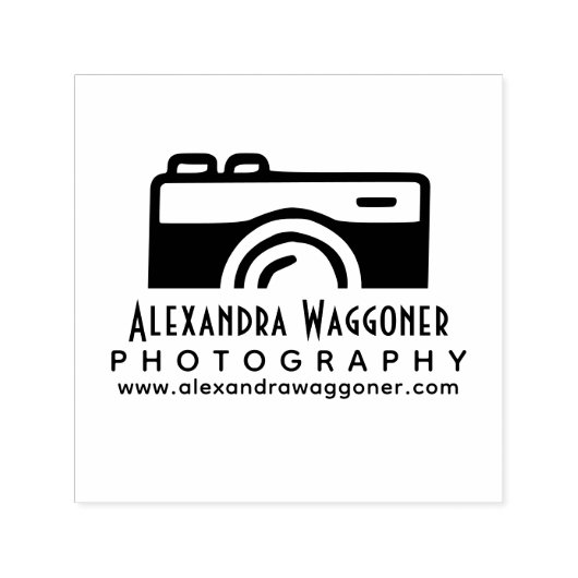 Zakelijke logo van professionele fotograaf Camera  Zelfinktende Stempel (Design)