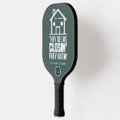 Zakelijke Logo van Real Estate Agent Pickleball Paddle (Links)
