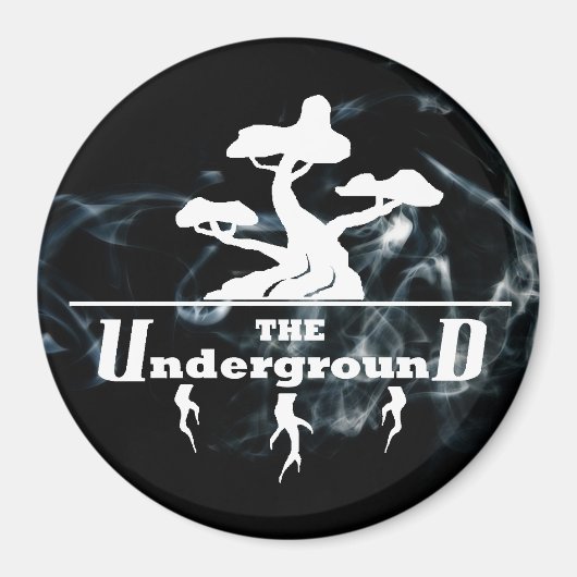 Zakelijke Logo Vapende rookachtergrond Magneet (Voorkant)