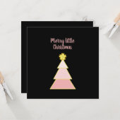 Zakelijke Logo Verwarde kerstroze Eenvoudig vierka Kaart (Voorkant / Achterkant in situ)