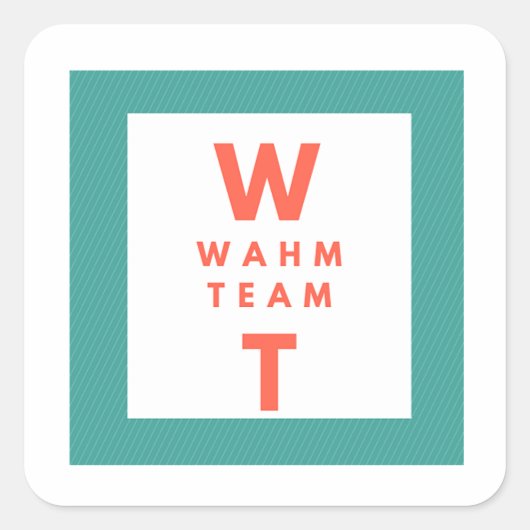 Zakelijke Logo Voeg je logo toe Vierkante Sticker (Voorkant)