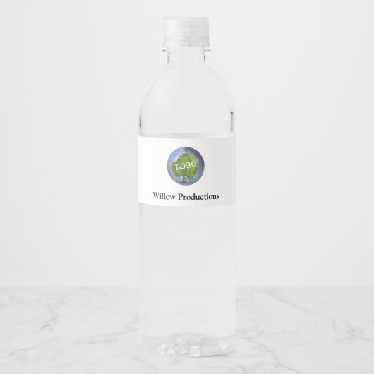 Zakelijke Logo Waterfles Etiket (Voorkant)
