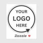 Zakelijke Logo | Waterflesje met het merk "profess Sticker (Vel)