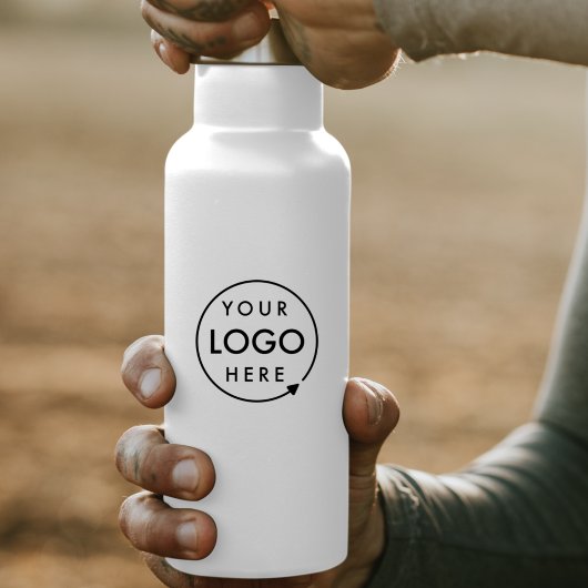 Zakelijke Logo | Waterflesje met het merk "profess Sticker