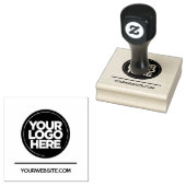 Zakelijke Logo website Wood Art Stamp Rubberstempel (Gestempeld)