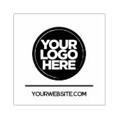 Zakelijke Logo website Wood Art Stamp Rubberstempel (Afrduk)