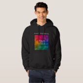 Zakelijke Logo werknemer Dubbele gesteunde Mannen Hoodie (Voorkant volledig)