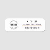 Zakelijke Logo werknemer Naamplaatje (Voorkant)