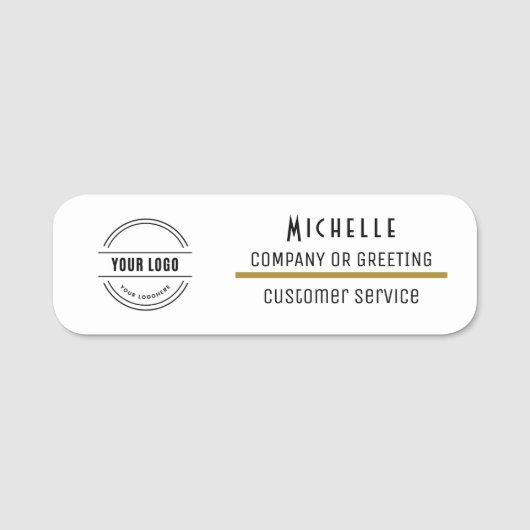 Zakelijke Logo werknemer Naamplaatje (Voorkant)