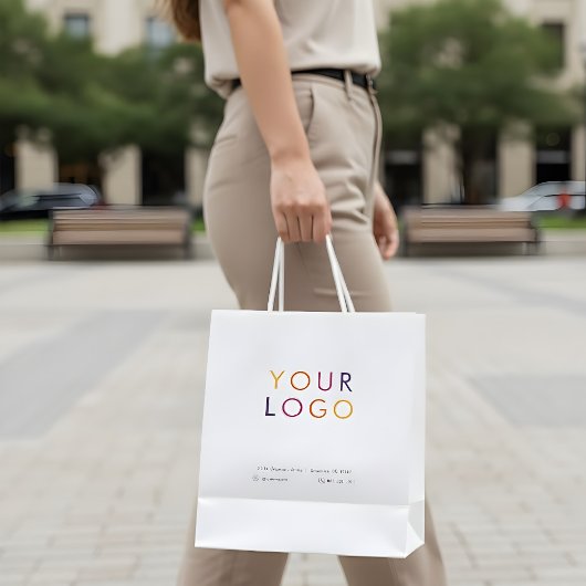Zakelijke Logo White Medium Cadeauzakje