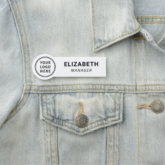 Zakelijke Logo White Naamplaatje (In situ)