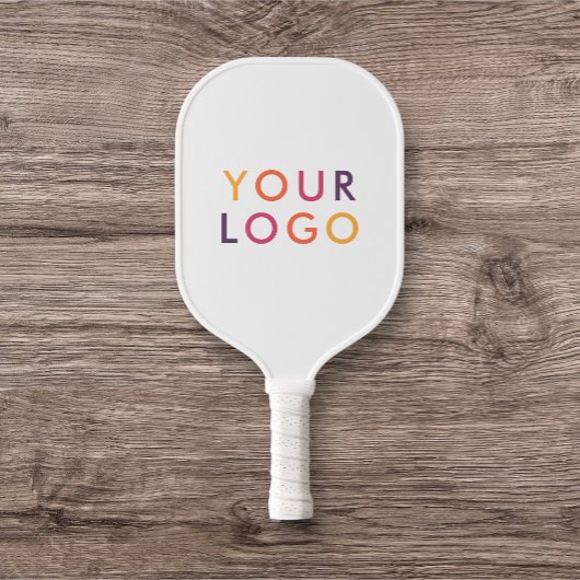 Zakelijke Logo White Pickleball Paddle