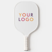 Zakelijke Logo White Pickleball Paddle (Voorkant)