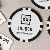 Zakelijke Logo White Poker Chips