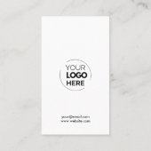 Zakelijke Logo | White Professional Company Klantenkaartje (Achterkant)