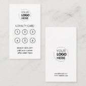 Zakelijke Logo | White Professional Company Klantenkaartje (Voorkant / Achterkant)