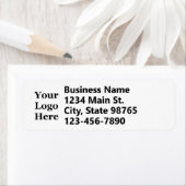 Zakelijke Logo Wit telefoonnummer en retouradres Etiket (Insitu)