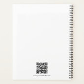 Zakelijke Logo Wit Zwart Moderne QR Code Planner (Achterkant)