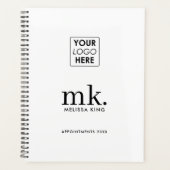 Zakelijke Logo Wit Zwart Moderne QR Code Planner (Voorkant)