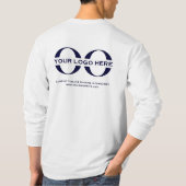 Zakelijke Logo witte marinehoes (blauwe hoes) T-shirt (Achterkant)