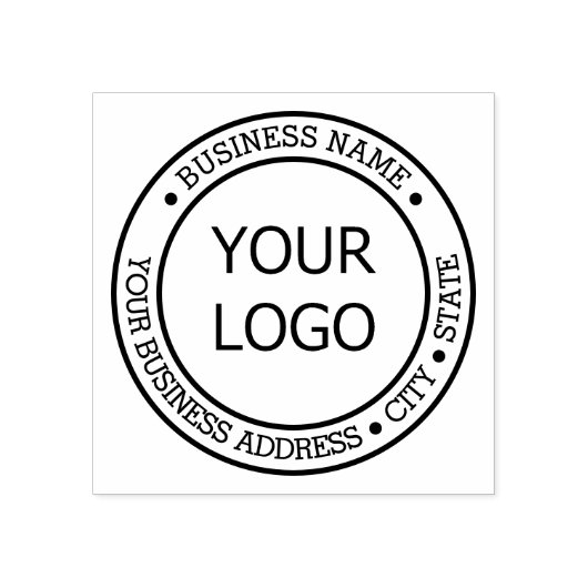 Zakelijke Logo Wood Art Stamp Rubberstempel (Afrduk)