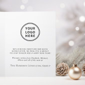 Zakelijke Logo Wreath Corporate Kerstmis Feestdagen Kaart