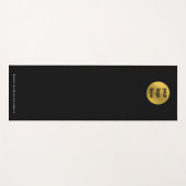 Zakelijke Logo Zwart Goud Yoga Studio Promotie Yogamat (Voorkant (horizontaal))