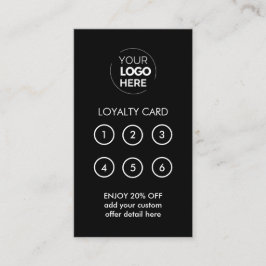 Zakelijke Logo | Zwart Professioneel Bedrijf Loyal Klantenkaartje