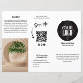 Zakelijke Logo zwart-wit brochure (Voorkant)