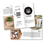 Zakelijke Logo zwart-wit brochure