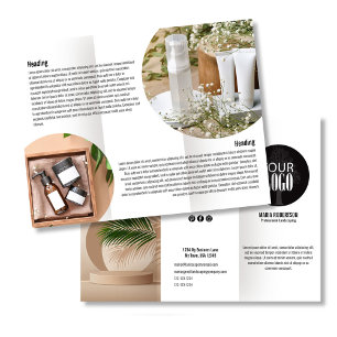 Zakelijke Logo zwart-wit brochure