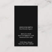 Zakelijke Logo zwart-witboog minimalistisch Visitekaartje (Achterkant)