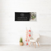 Zakelijke Logo | Zwarte Moderne speciale foto 6' Spandoek (Insitu)