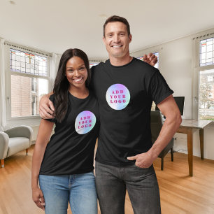 Zakelijke logo zwarte werkkleding voor werknemers t-shirt